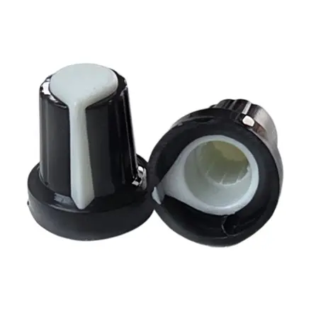Krytka potenciometra AG2 6mm oska, biela