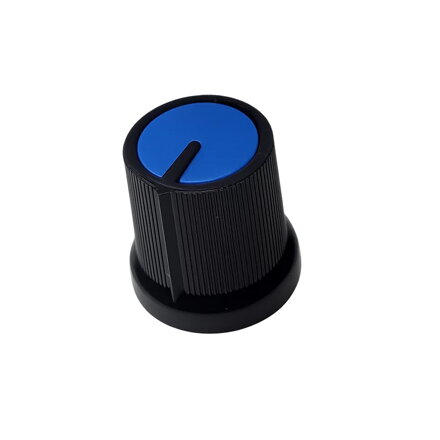 Krytka potenciometra AG3 6mm oska, modrá