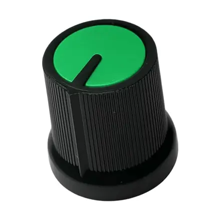 Krytka potenciometra AG3 6mm oska, zelená