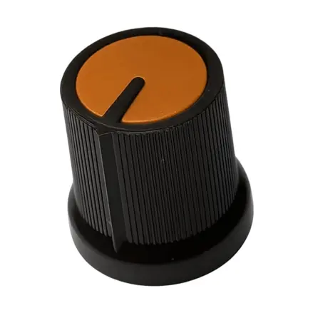 Krytka potenciometra AG3 6mm oska, oranžová