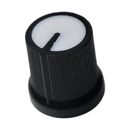 Krytka potenciometra AG3 6mm oska, biela