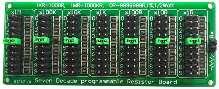 Programovateľný rezistor 7 dekád 0-9.9 MOhm