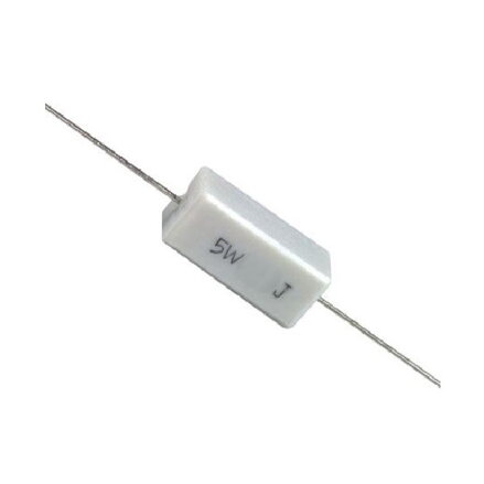 Cementový drôtový rezistor 0,22Ohm 5W axiálny