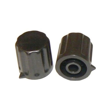 Gombík pre potenciometre 14x15mm, hriadeľ 4mm, čierny