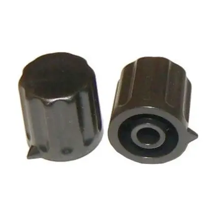 Gombík pre potenciometre 14x15mm, hriadeľ 4mm, čierny