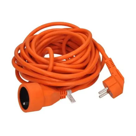 Predlžovacia spojka 3x1,5mm2, 20m oranžová