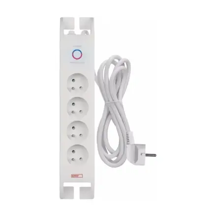 Prepäťová ochrana 900J – 4 zásuvky, 2m, biela