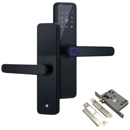 Smart kľučka s zámkom, čítačka RFID, klávesnica, otlačky prsta, TUYA/Bluetooth