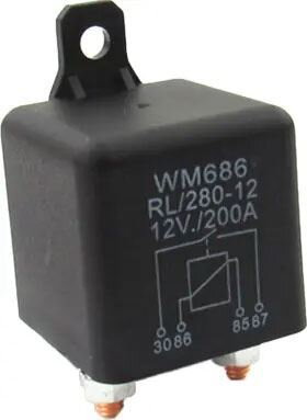 Automobilové relé 12V/200A, spínacie