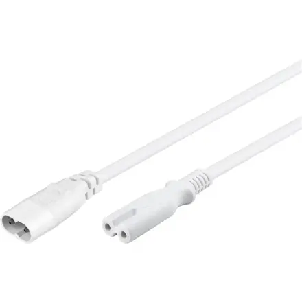 Predlžovací kábel magnetofónový 2m, biely