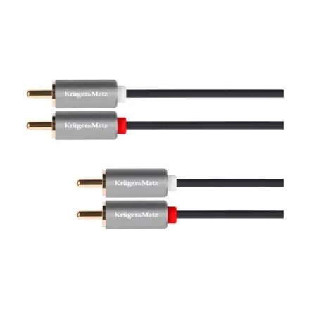 Šnúra 2xRCA - 2xRCA 3m Kruger&Matz Basic