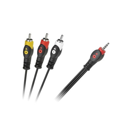 Šnúra Jack 3.5mm 4pin/ 3xCinch 3m