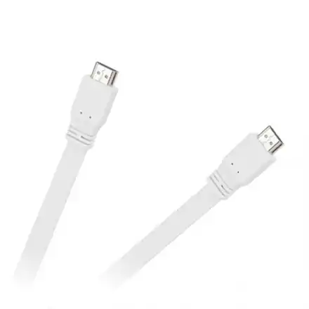 HDMI kábel CABLETECH KPO3725 plochý 1,8m, biely