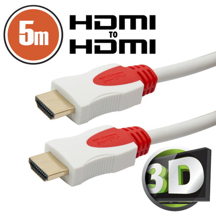HDMI kábel v2.0 4K 5m biely