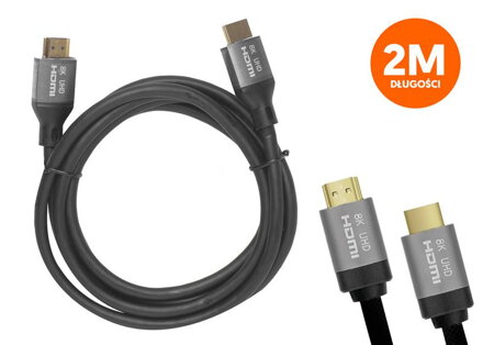 Šnúra HDMI v2.1 8K 2m