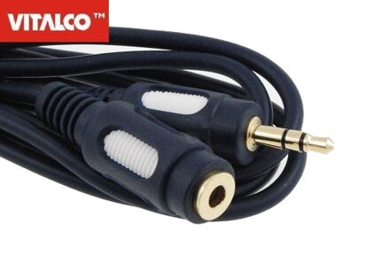 Predlžovacia šnúra JACK 3.5mm 3m Stereo HQ