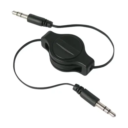 Šnúra Jack 3.5mm Stereo, navíjacia 0.8m