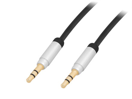 Prepojovacia šnúra Jack 3,5mm stereo 1,5m METAL