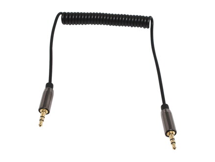 Prepojovacia šnúra Jack 3,5mm stereo 1,0m špirála