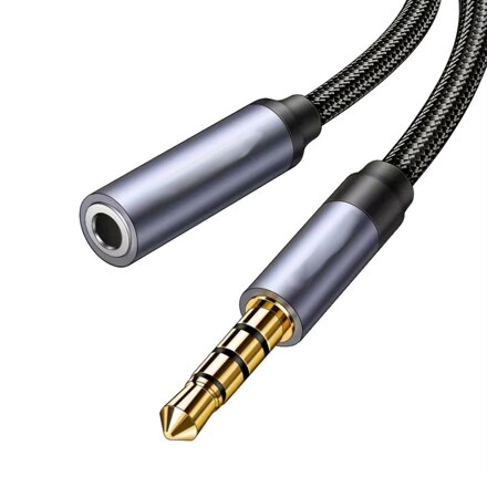 Predlžovací kábel Jack 3,5mm 4-pólový, 2m