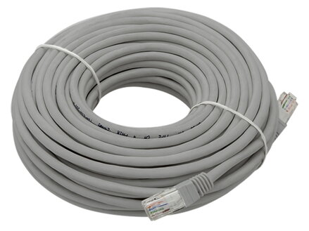 Patchcord RJ45 cat5 25m šedý