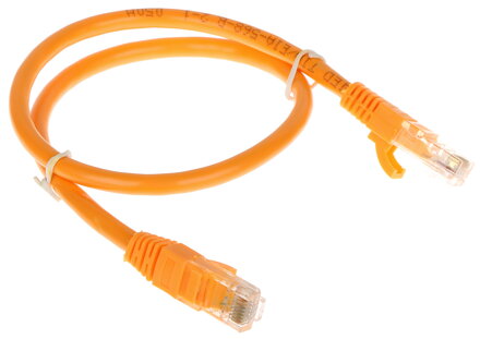 Patchcord RJ45 cat6 0.5m oranžový