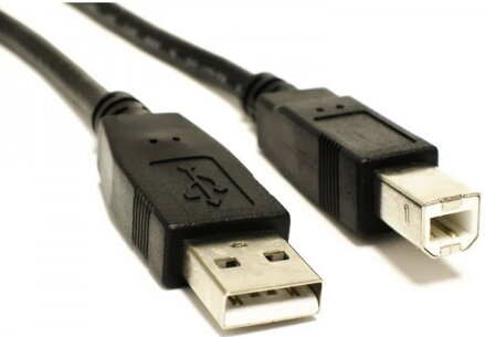 Šnúra USB k tlačiarni (A-B), 1m čierna