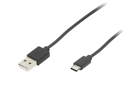 Šnúra USB - USB typC 1m čierna