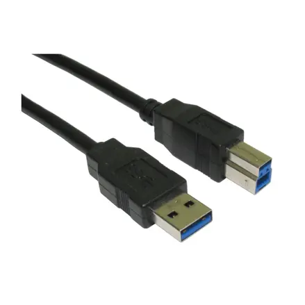Šnúra USB 3.0 A/B, čierna, 1m 