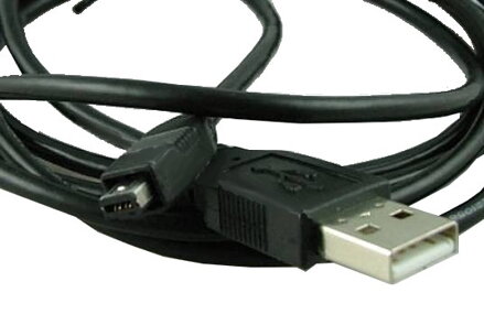 Šnúra USB-Foto Philips/HP, 1.0m (miniUSB A 4pin)