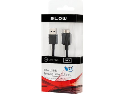 Šnúra USB3.0 - microUSB 3.0, 1m čierna