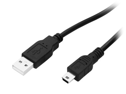 Šnúra USB2.0 A, / miniUSB A 1.0m