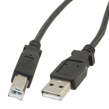 Šnúra USB k tlačiarni (A-B), 3m čierna