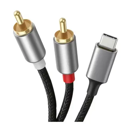 Šnúra USB-C na 2x Cinch, 2m