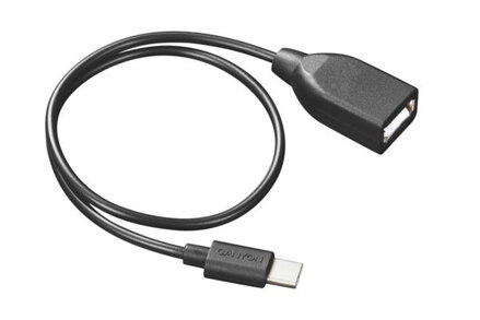 Šnúra USB 2.0 - USB-C OTG 30cm, čierna