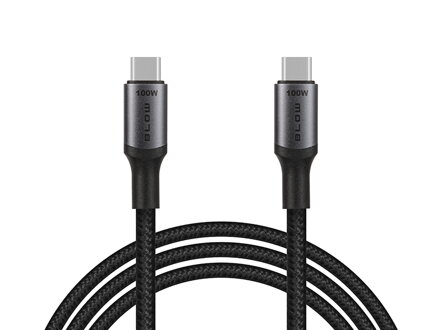 Šnúra USB-C 2.0 - USB-C, 1m pletená, 100W