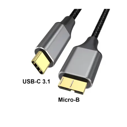 Šnúra USB-C / microUSB 3.1, 1m