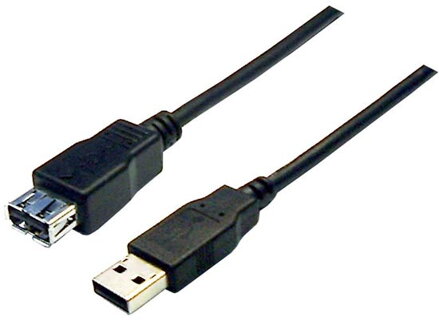Šnúra USB 2.0 A konektor / A zdierka, 1.5m
