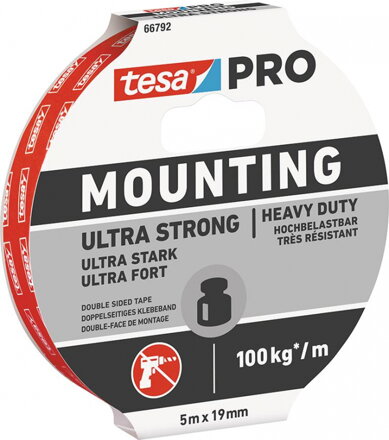 Obojstranná páska TESA Mounting PRO Ultra Strong 19mm 5m