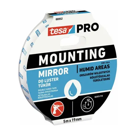 Obojstranná páska 4952 montážna na zrkadlá 19mm x 5m, Tesa