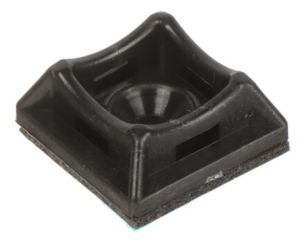 PVC držiak sťahovacích pások 20x20mm čierny