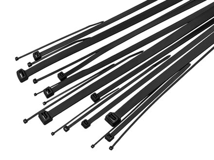 PVC sťahovací pásik 3.5/200mm čierny (100ks)