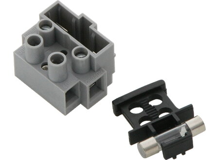 Dvojpólová svorkovnica s poistkou 5x20mm