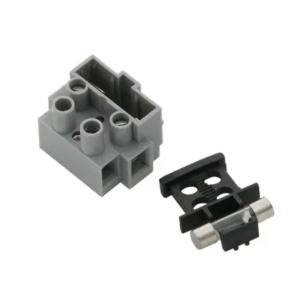Dvojpólová svorkovnica s poistkou 5x20mm