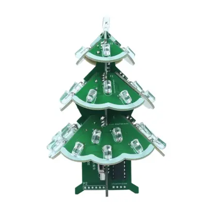 Stavebnica - Vianočný stromček RGB LED a repro na diaľkové ovládanie