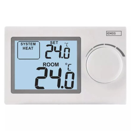 Izbový drôtový termostat EMOS P5604 s LCD