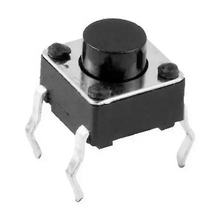 Mikrotlačidlo 4pin, OFF (ON) 6x6 h=5mm