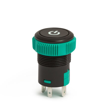 Panelový prepínač 12V 20A IP67 ON-OFF, červená/zelená LED 