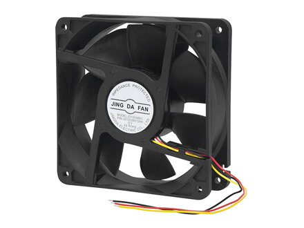 Ventilátor guličkový 120x38mm 12v, 3 vodiče