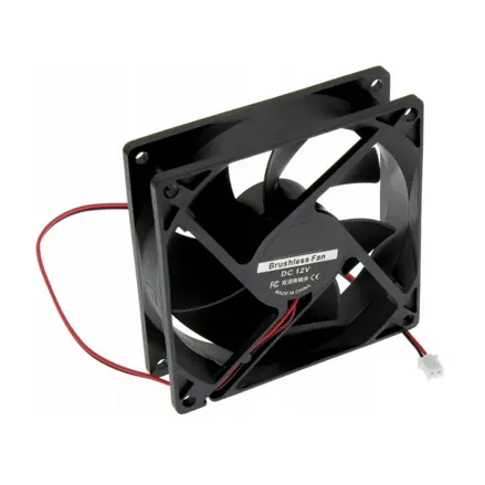 Ventilátor 92x92x25mm 12V/0,2A 2800RPM, 2 vodičový